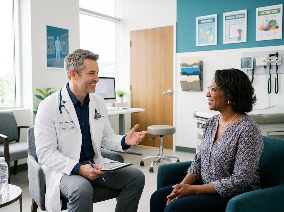 Primary care provider in a proactive patient conversation